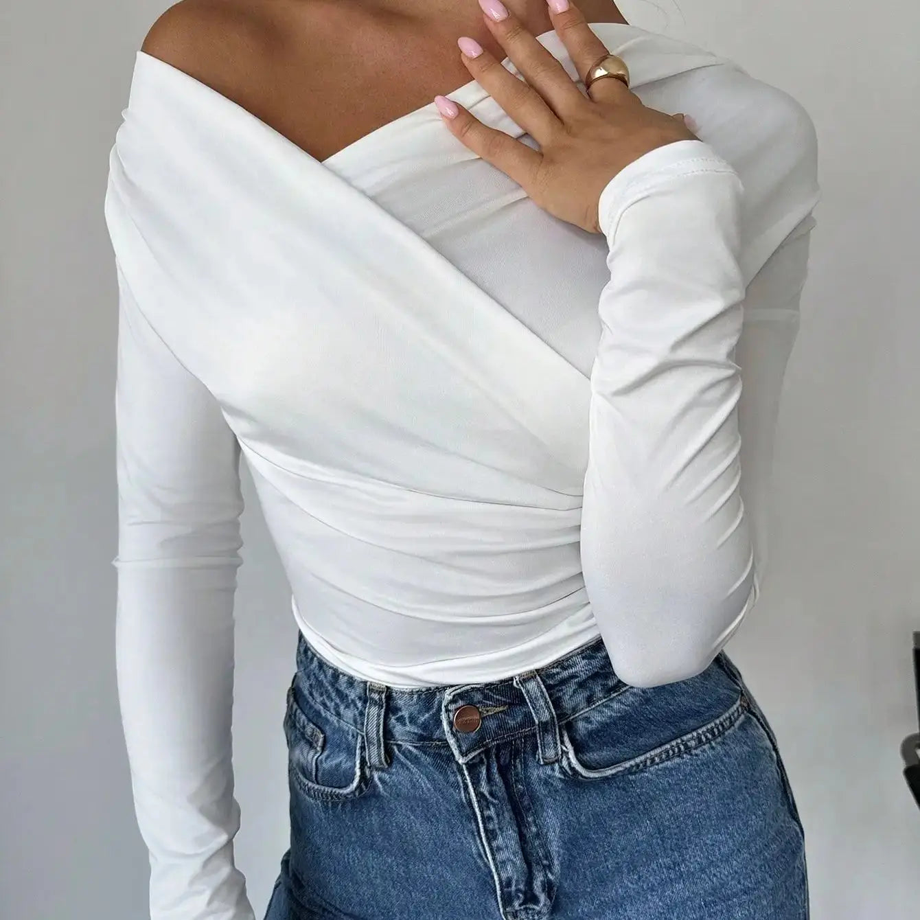 Coral | One Shoulder Top